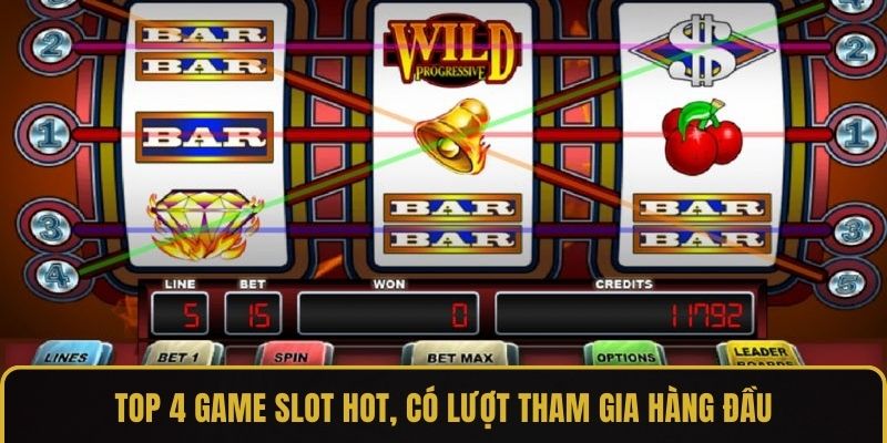 Top 4 game slot hot, có lượt tham gia hàng đầu